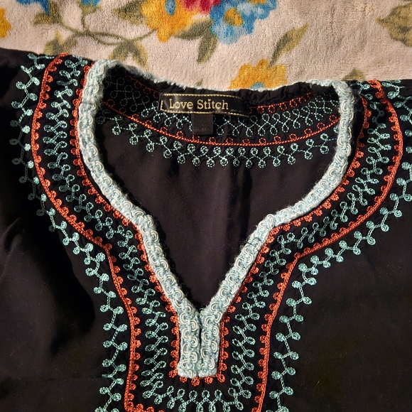 Womens Bohemian Top Size medium by Love Stitch - Picture 5 of 7